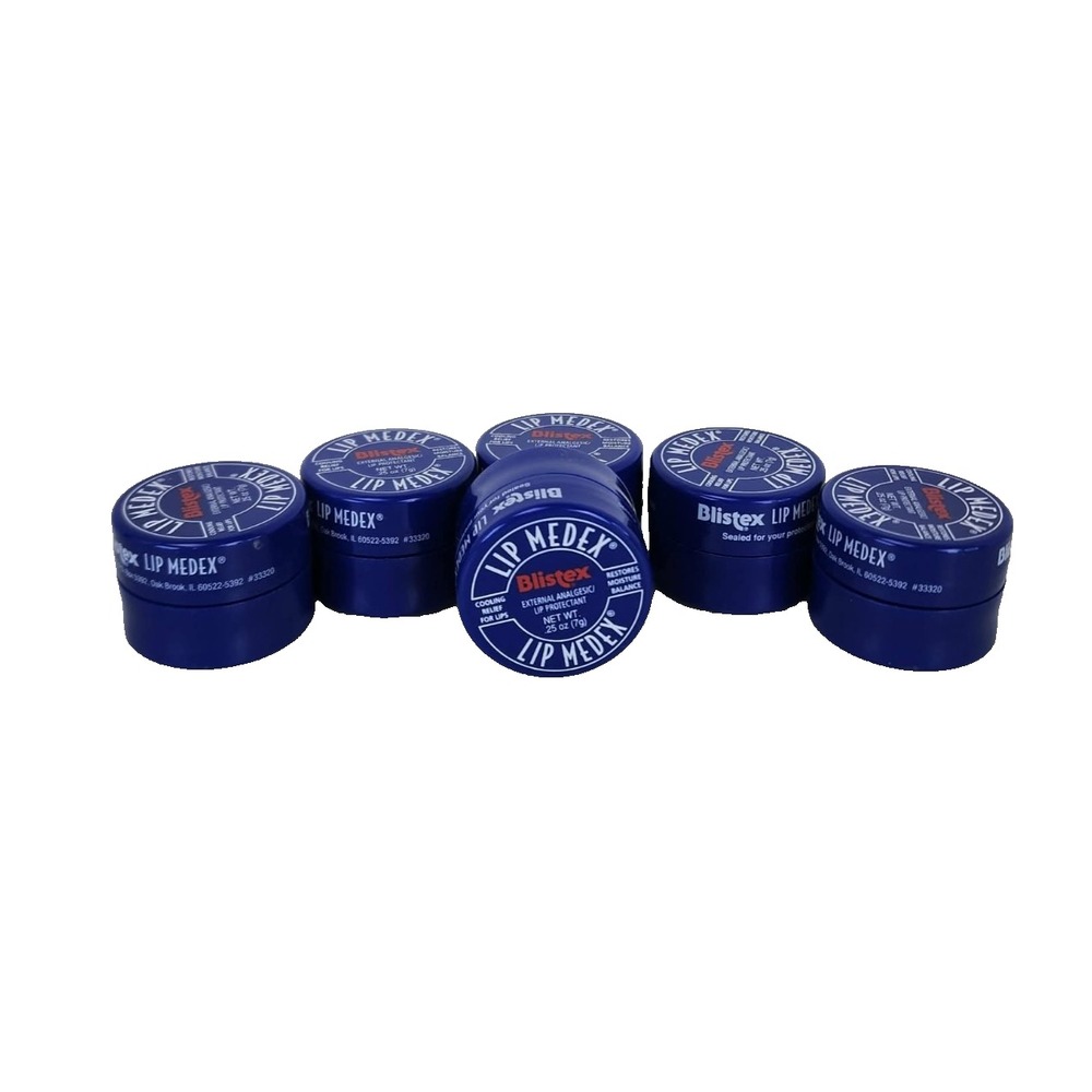 Blistex Lip Medex External Analgesic Lip Protectant Balm 6 Pack